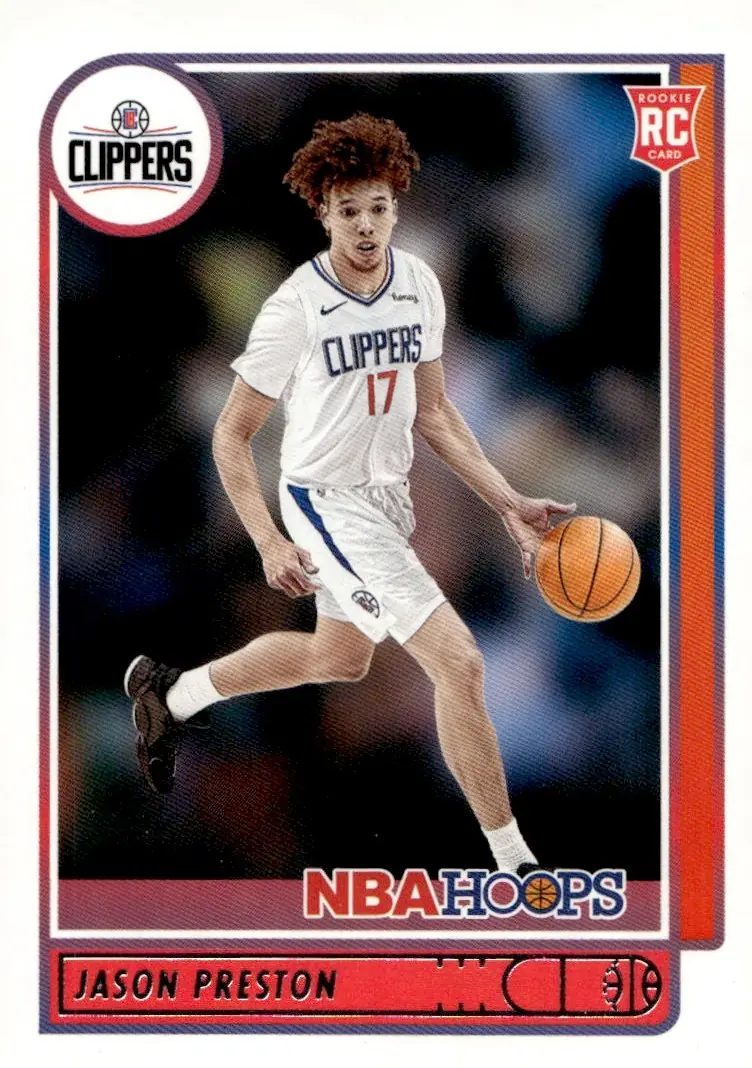 2021-22 NBA Hoops #242 Jason Preston (front)