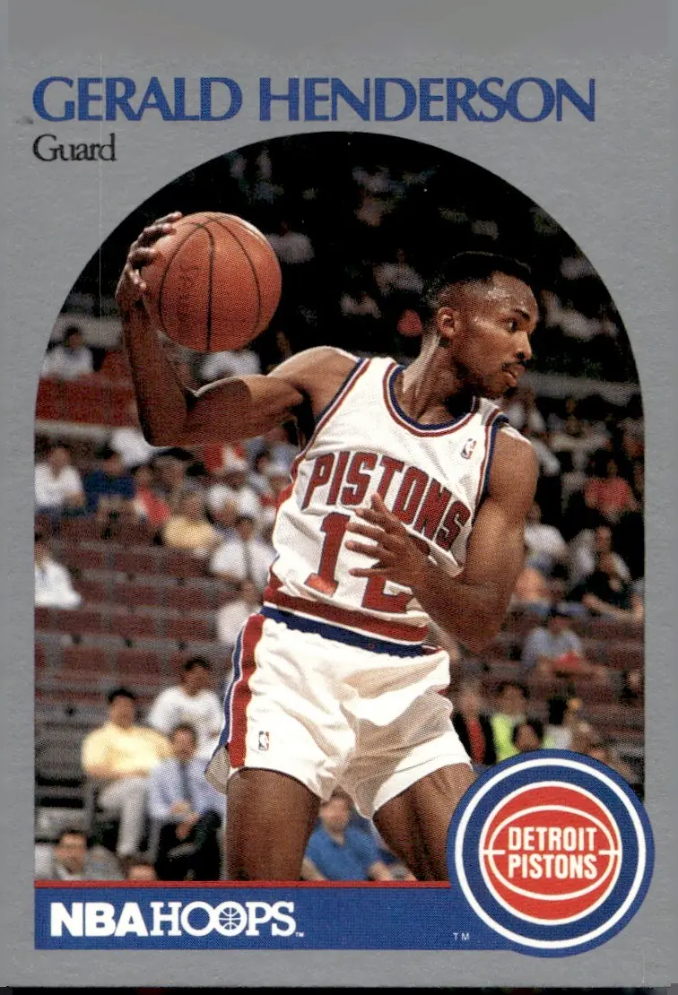 1990-91 NBA Hoops #106 Gerald Henderson (front)
