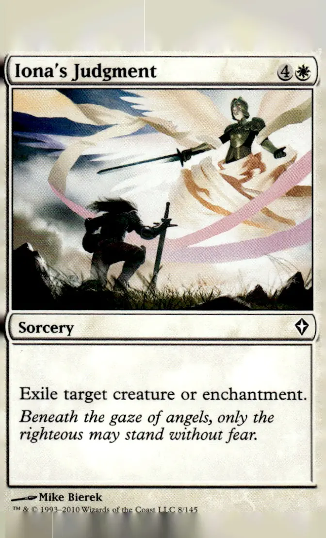 2010 Magic: The Gathering - Worldwake #8/145 Iona's Judgment (front)