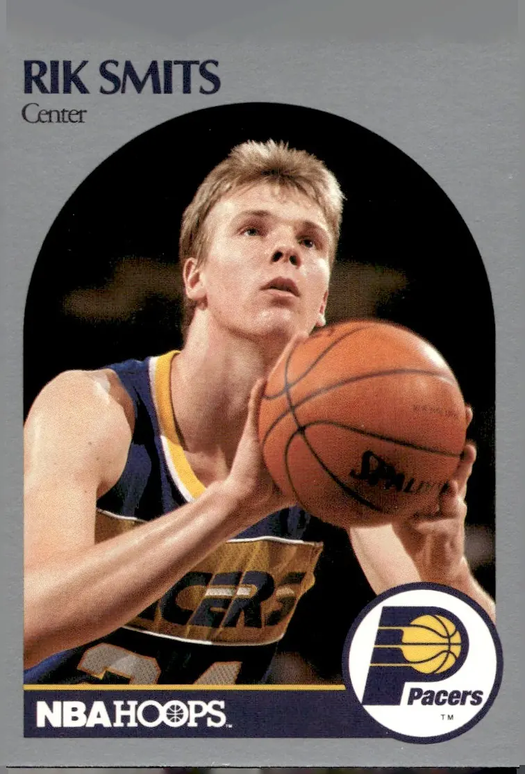 1990-91 NBA Hoops #139 Rik Smits (front)