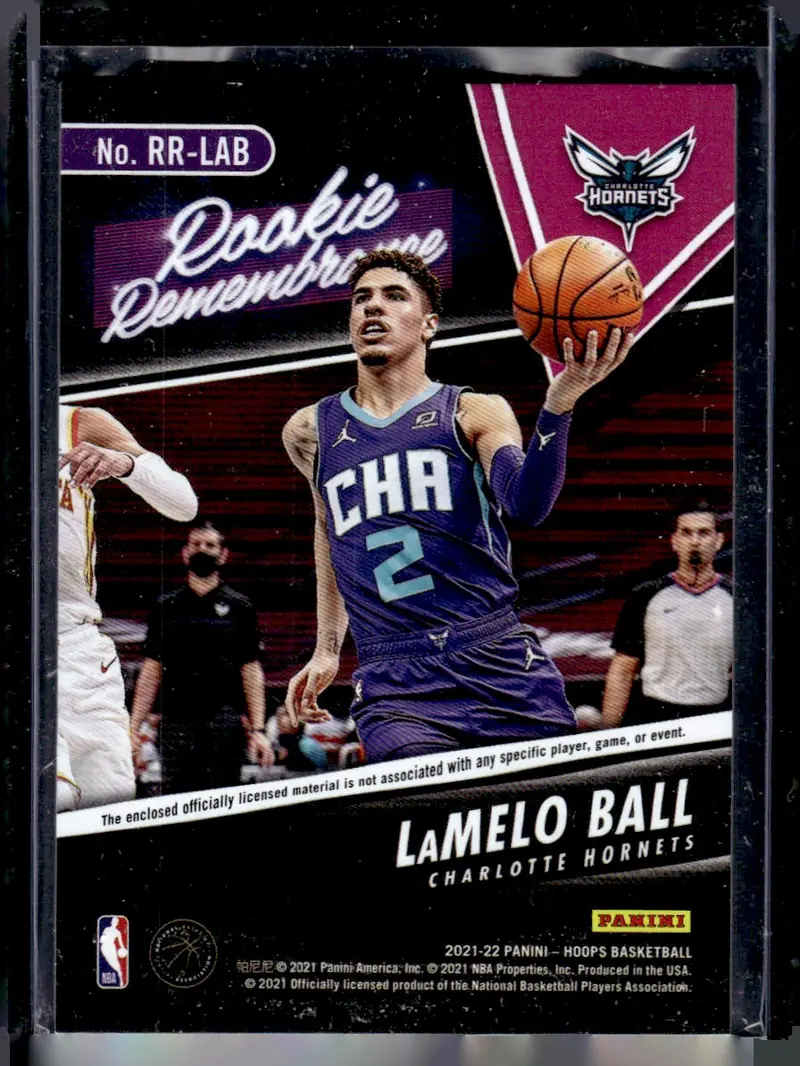 2021-22 NBA Hoops #RR-LAB LaMelo Ball (back)