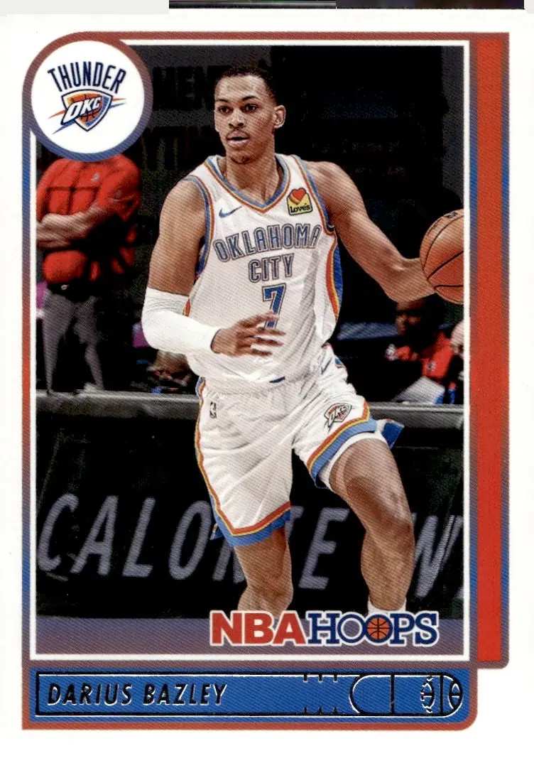 2021-22 NBA Hoops #23 Darius Bazley (front)