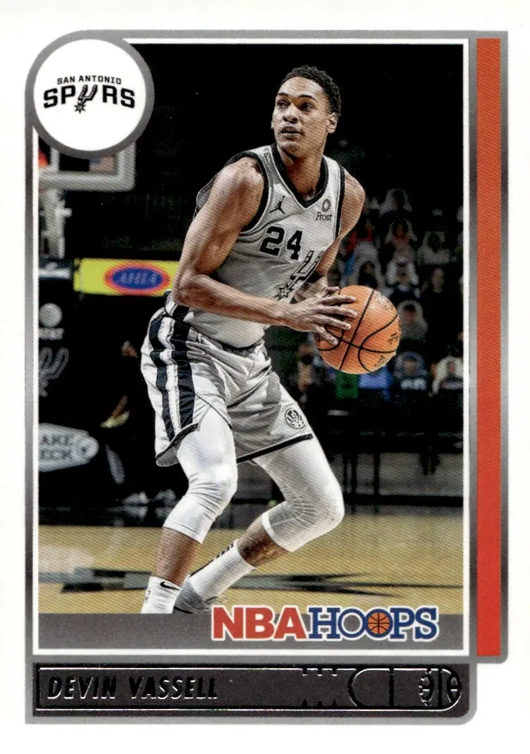 2021-22 NBA Hoops #64 Devin Vassell (front)