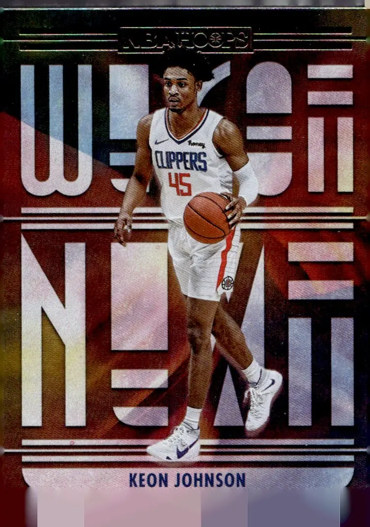 2021-22 NBA Hoops #21 Keon Johnson (front)