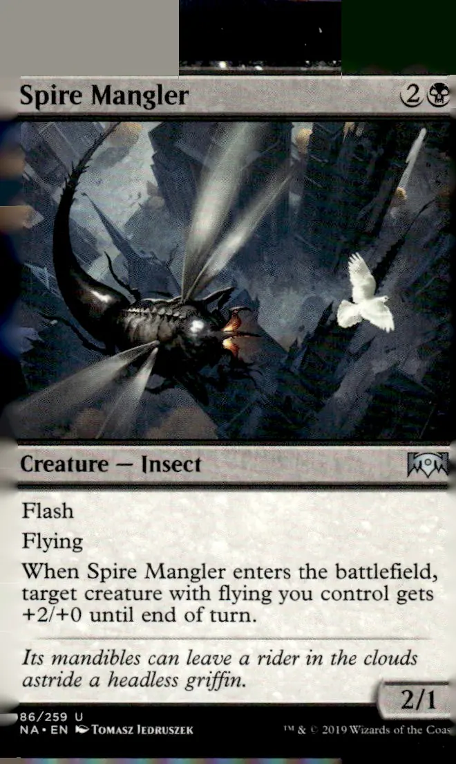 2019 Ravnica Allegiance (RNA) #86/259 Spire Mangler (front)
