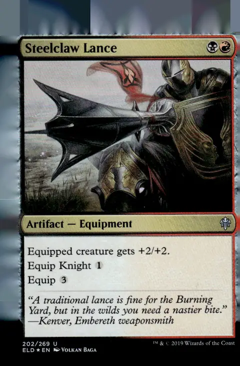 2019 Throne of Eldraine (ELD) #202/269 Steelclaw Lance – Traditional foil