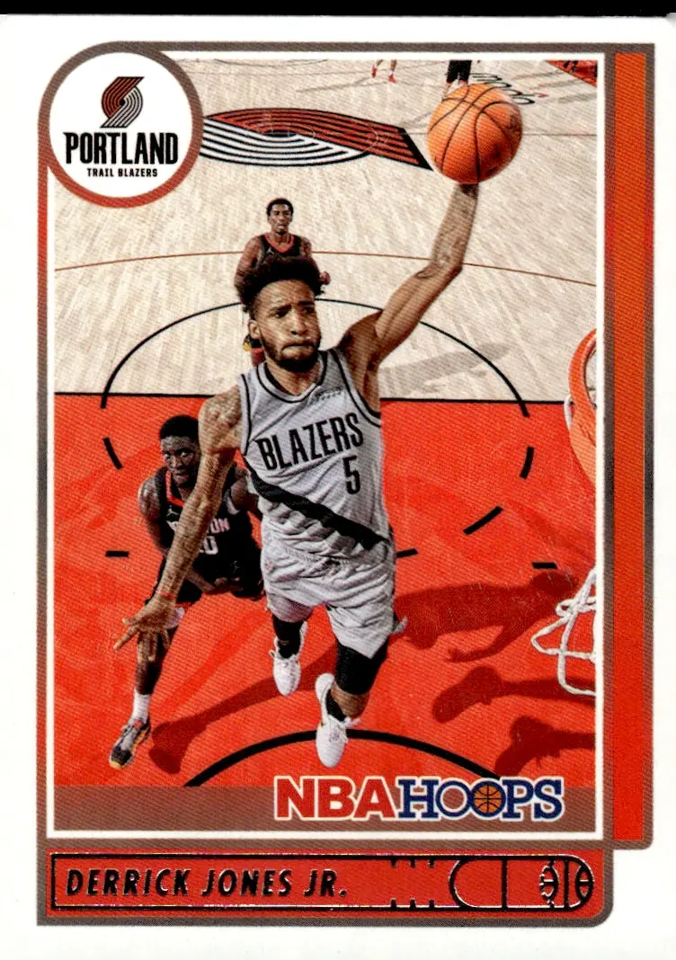 2021-22 NBA Hoops #131 Derrick Jones Jr. (front)