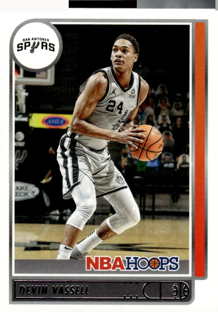 2021-22 NBA Hoops #64 Devin Vassell (front)