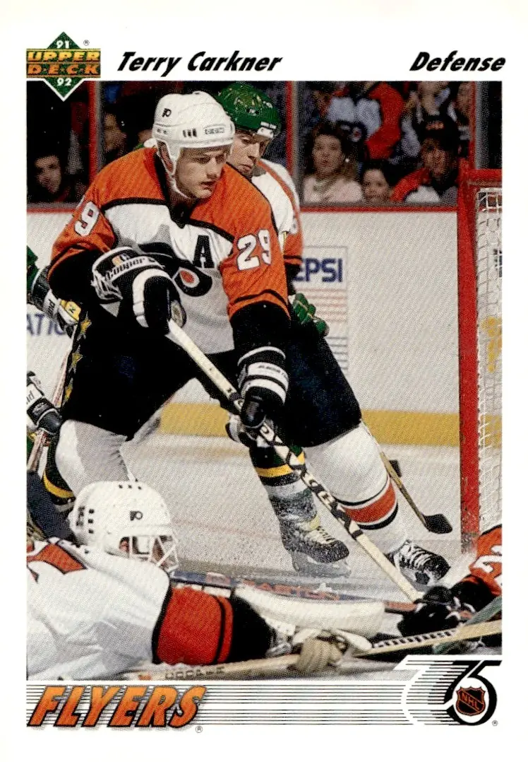 1991-92 Upper Deck #204 Terry Carkner (front)