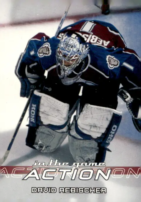 2003-04 In The Game Action #184 David Aebischer