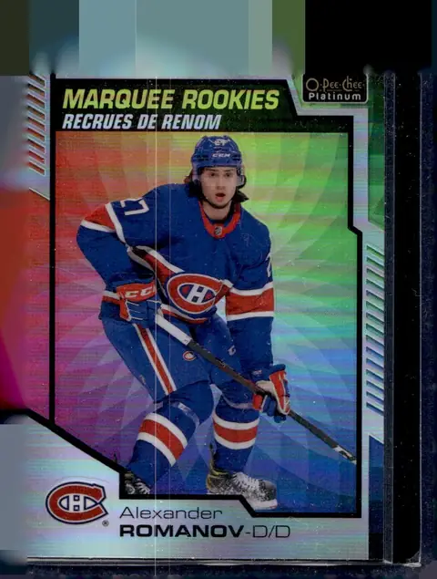 2020-21 O-Pee-Chee Platinum #198 Alexander Romanov – Rainbow Color Wheel