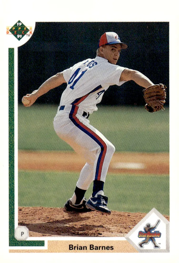 1991 Upper Deck #12 Brian Barnes (front)