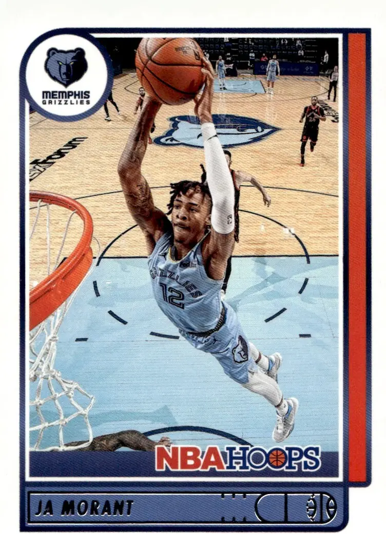 2021-22 NBA Hoops #132 Ja Morant (front)