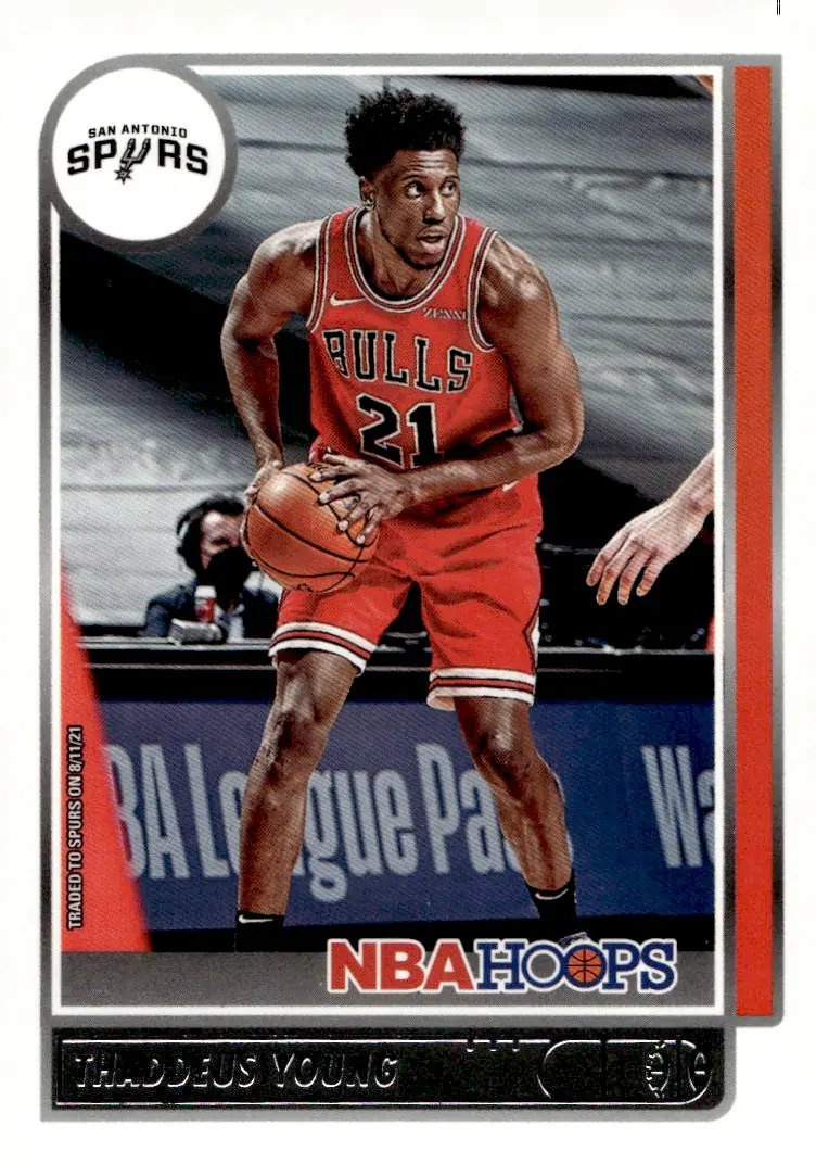 2021-22 NBA Hoops #65 Thaddeus Young (front)
