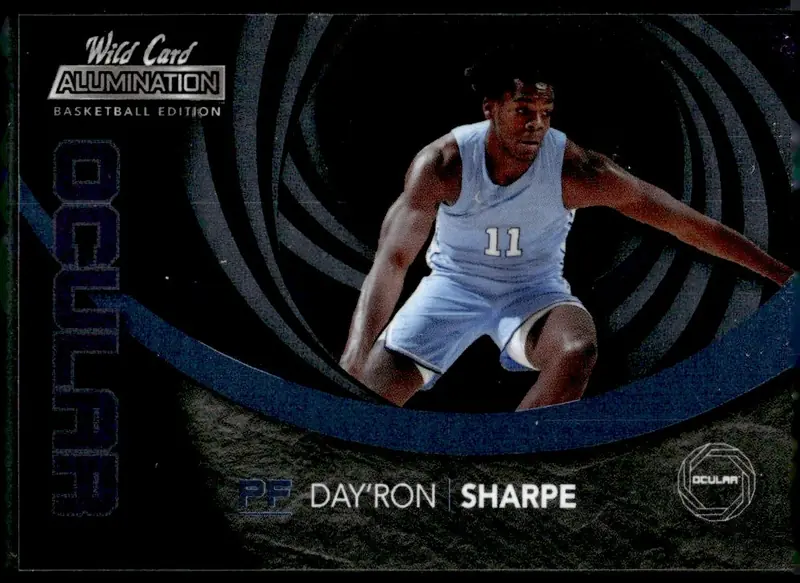 2022 Wild Card Alumination Basketball Edition #AOC-4 Day'Ron Sharpe (front)