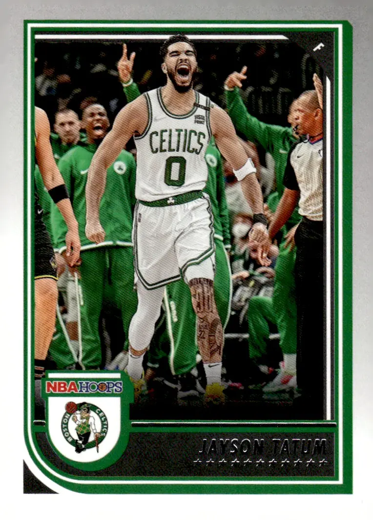2022-23 NBA Hoops #1 Jayson Tatum (front)
