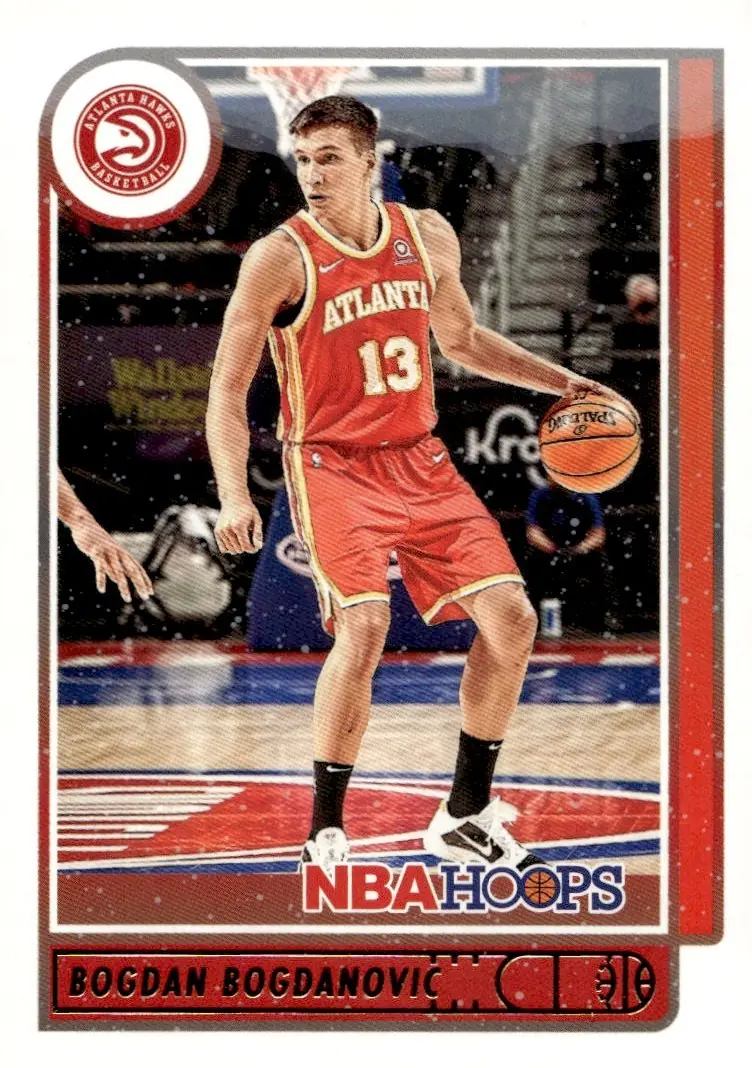2021-22 NBA Hoops #168 Bogdan Bogdanovic (front)