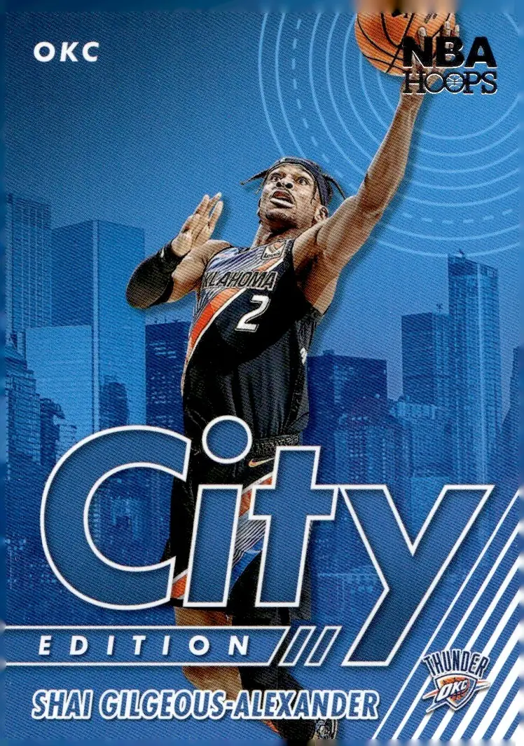 2021-22 NBA Hoops #30 Shai Gilgeous-Alexander (front)