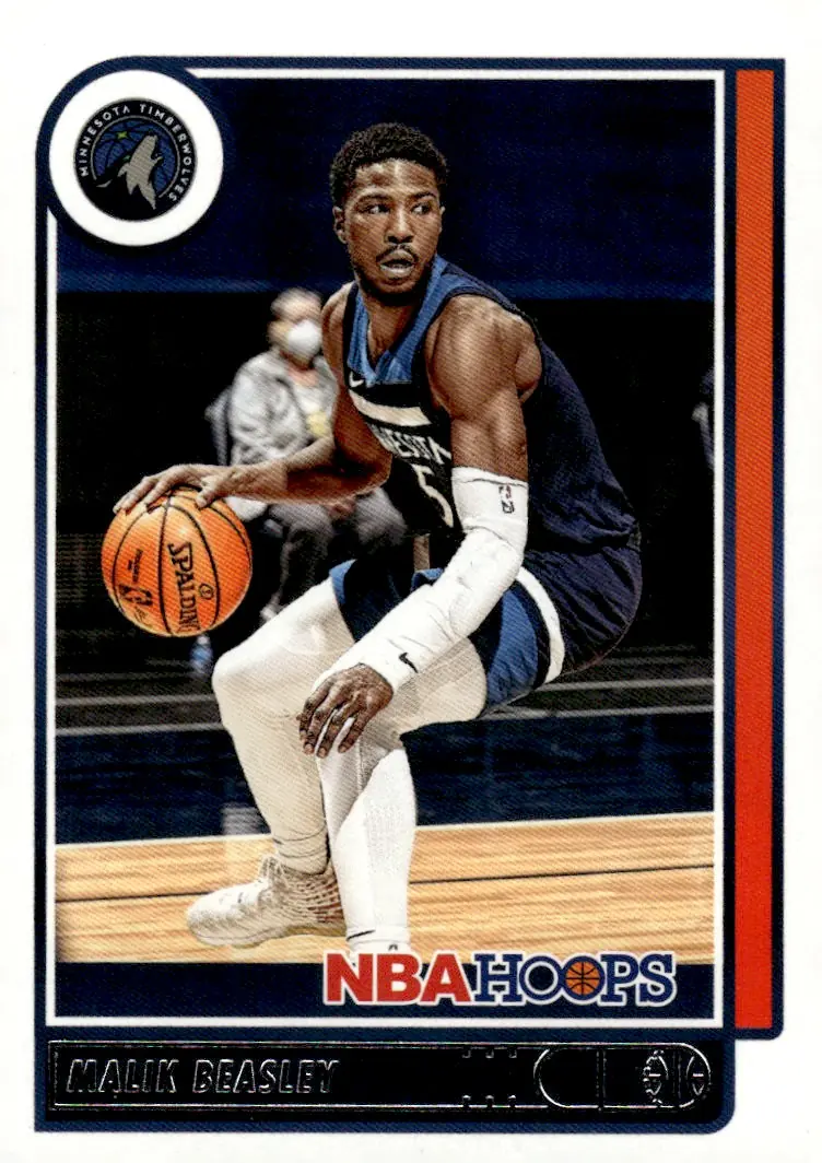 2021-22 NBA Hoops #181 Malik Beasley (front)