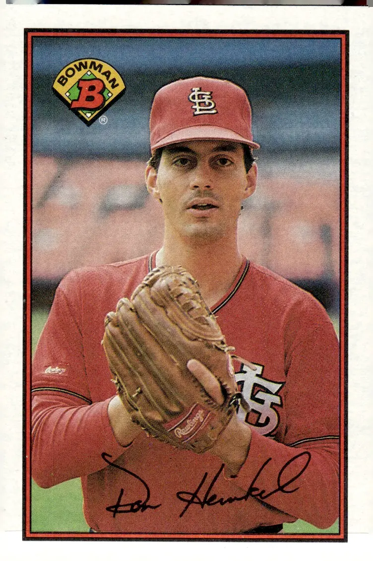 1989 Bowman #427 Don Heinkel (front)