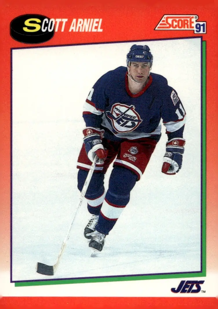 1991-92 Score American #256 Scott Arniel (front)
