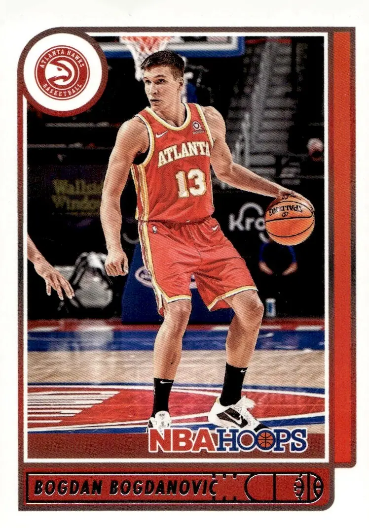 2021-22 NBA Hoops #168 Bogdan Bogdanovic (front)