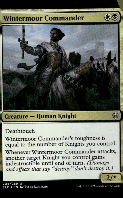 2019 Magic: The Gathering - Throne of Eldraine (ELD) #205/269 Wintermoor Commander – Foil