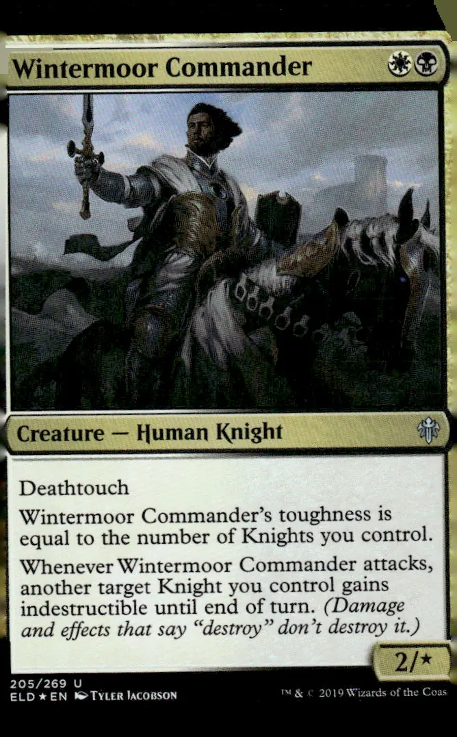 2019 Magic: The Gathering - Throne of Eldraine (ELD) #205/269 Wintermoor Commander – Foil (front)