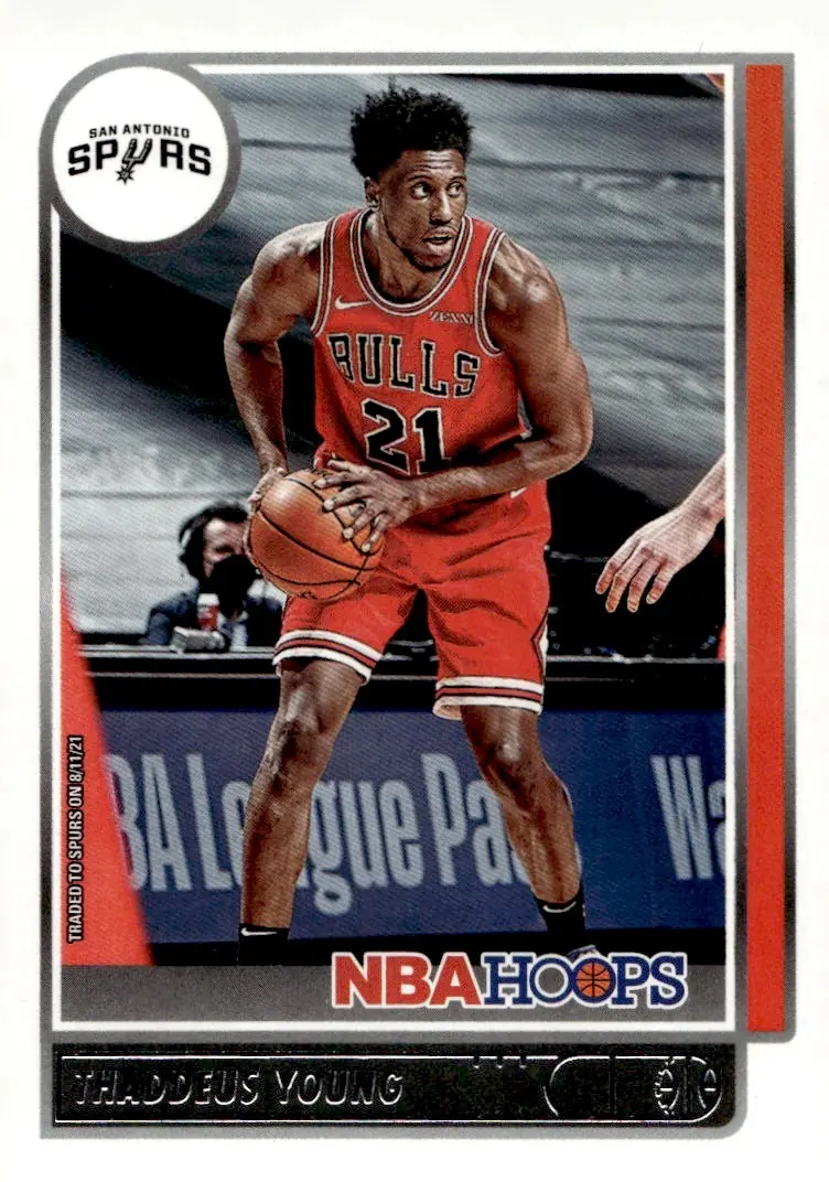 2021-22 NBA Hoops #65 Thaddeus Young (front)