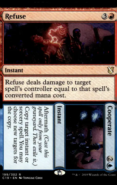 2019 Commander 2019 (C19) #199/302 Refuse // Cooperate