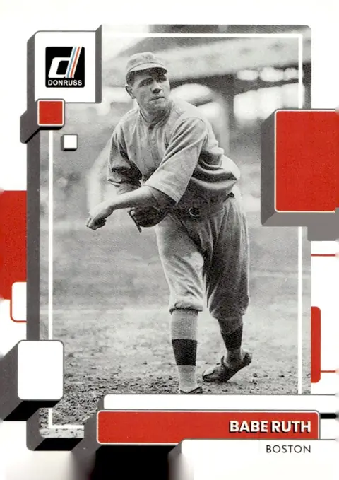 2022 Donruss Baseball #229 Babe Ruth – Image/Photo Variation SP
