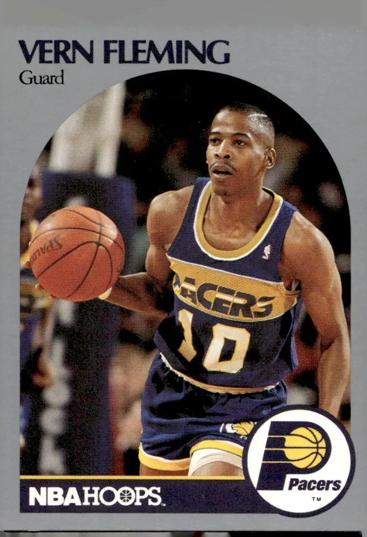 1990-91 NBA Hoops #133 Vern Fleming (front)