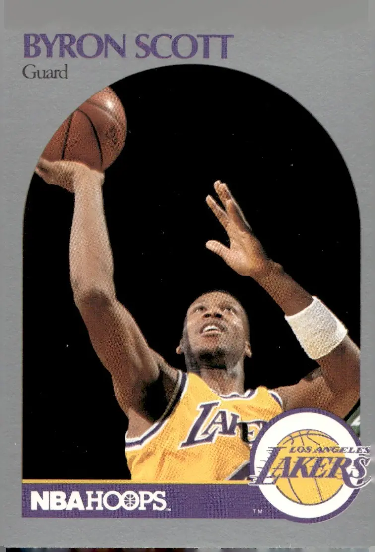 1990-91 NBA Hoops #159 Byron Scott (front)