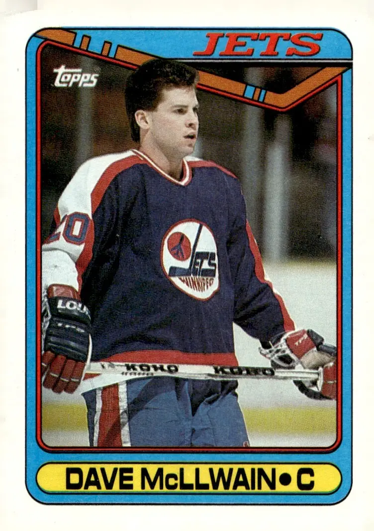 1990-91 Topps #299 Dave McLlwain (front)
