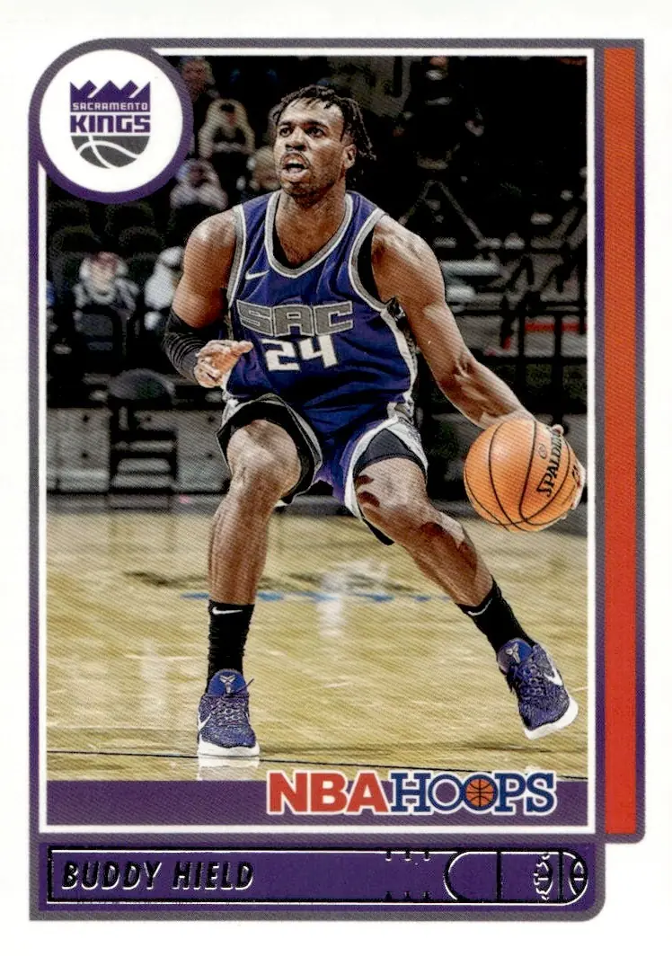 2021-22 NBA Hoops #98 Buddy Hield (front)
