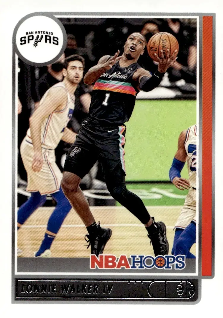2021-22 NBA Hoops #54 Lonnie Walker IV (front)