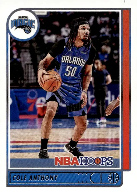 2021-22 NBA Hoops #12 Cole Anthony