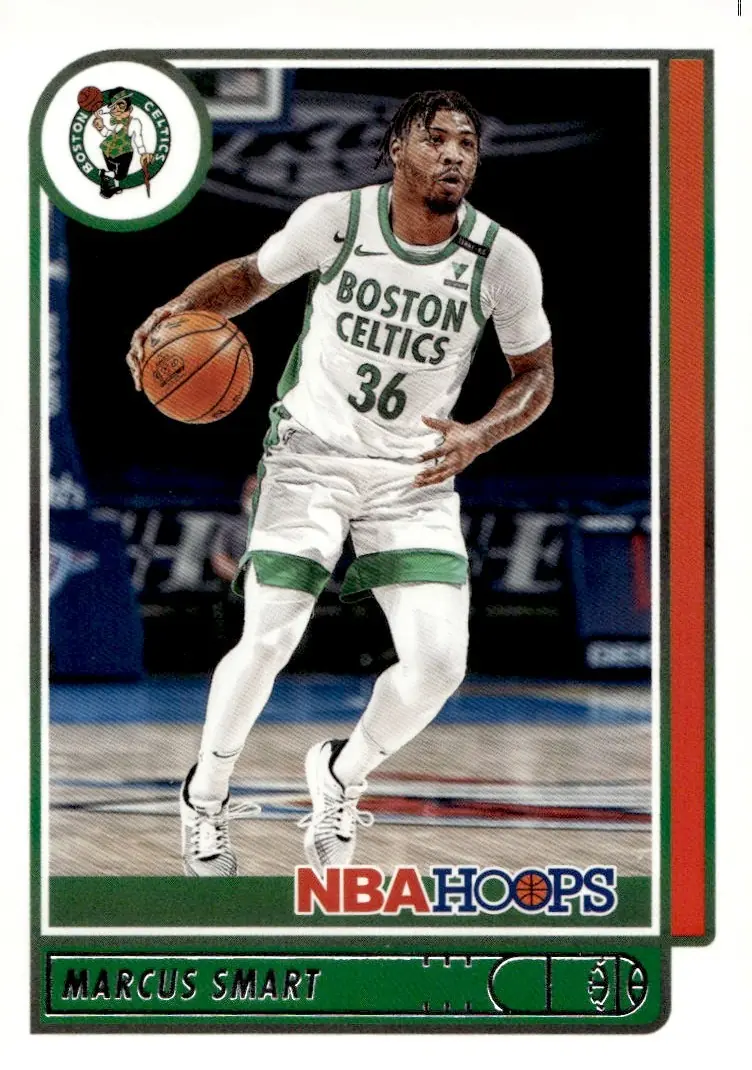 2021-22 NBA Hoops #19 Marcus Smart (front)