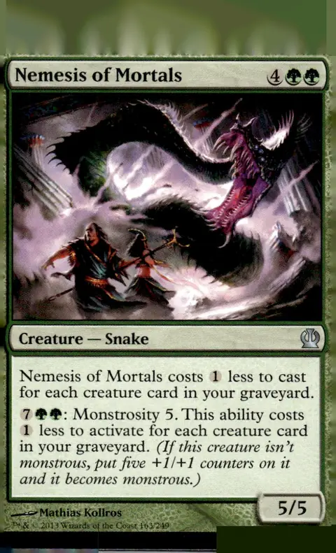 2013 Magic: The Gathering - Theros (THS) #163/249 Nemesis of Mortals