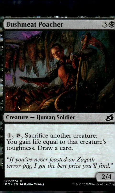 2020 Ikoria: Lair of Behemoths (IKO) #077/274 Bushmeat Poacher – Foil