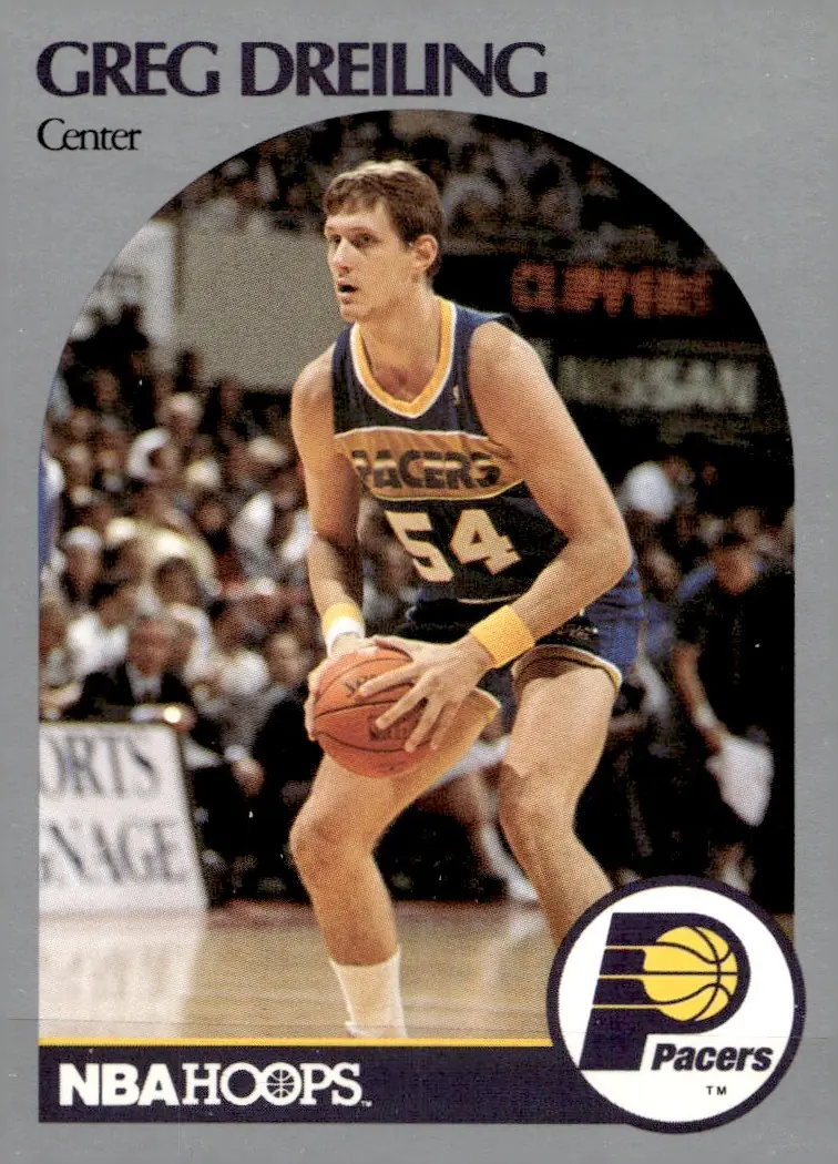 1990-91 NBA Hoops #132 Greg Dreiling (front)