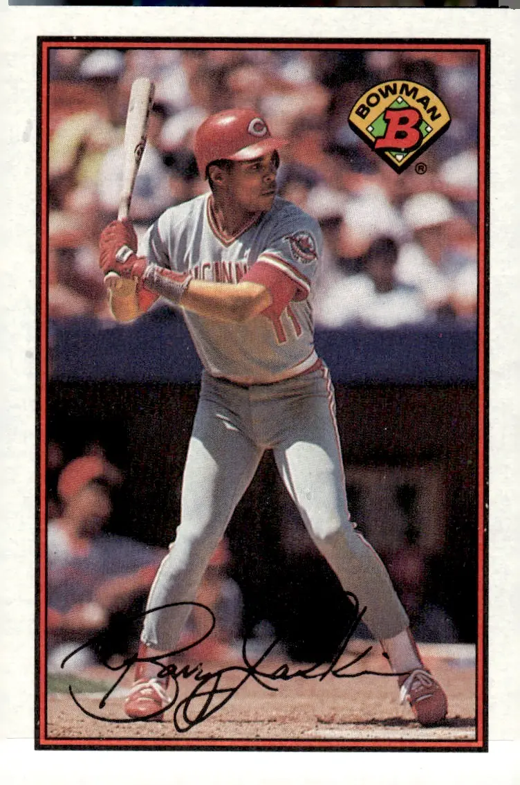 1989 Bowman #311 Barry Larkin (front)