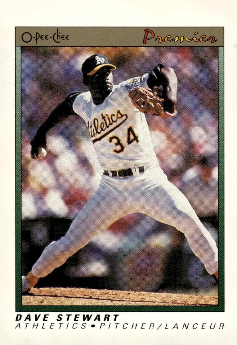 1991 O-Pee-Chee Premier #115 Dave Stewart (front)