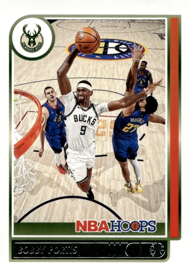 2021-22 NBA Hoops #123 Bobby Portis (front)