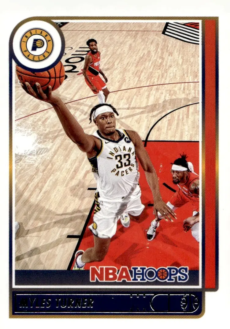 2021-22 NBA Hoops #173 Myles Turner (front)