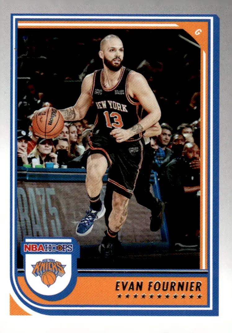 2022-23 NBA Hoops #19 Evan Fournier (front)