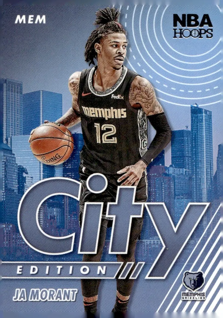 2021-22 NBA Hoops #11 Ja Morant (front)