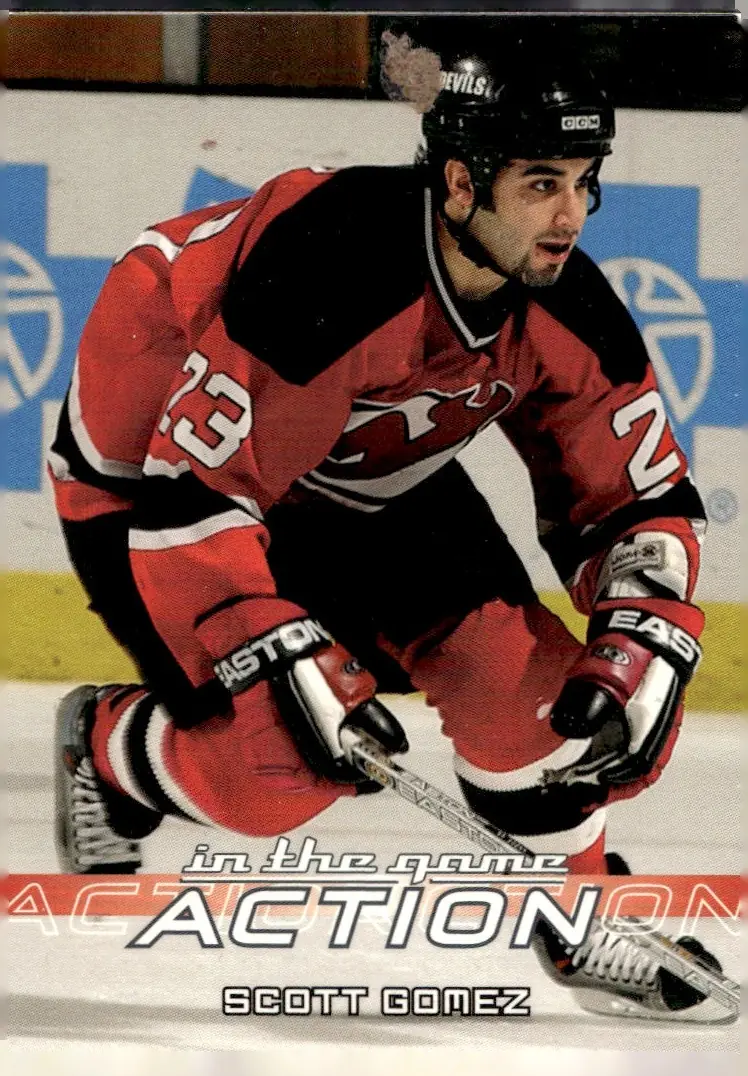 2003-04 In The Game Action #389 Scott Gomez (front)