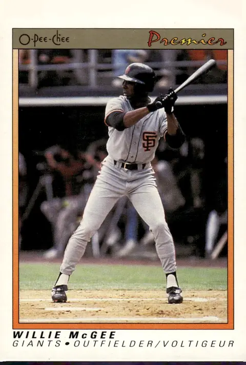 1991 O-Pee-Chee Premier #78 Willie McGee