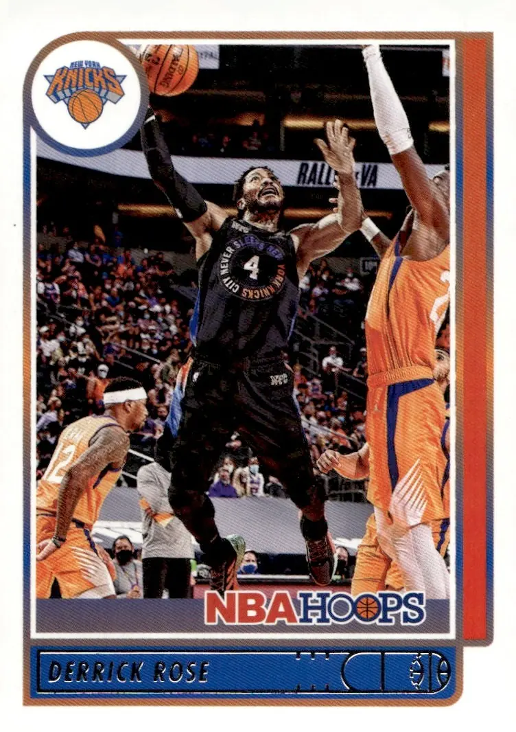 2021-22 NBA Hoops #167 Derrick Rose (front)
